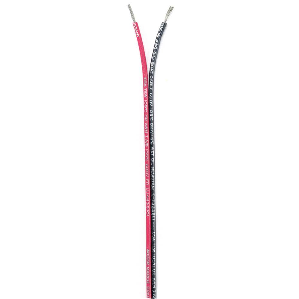 Suncoast Marine and Auto offers Ancor Ribbon Bonded Cable - 16/2 AWG - Red/Black - Flat - 100' [153110]