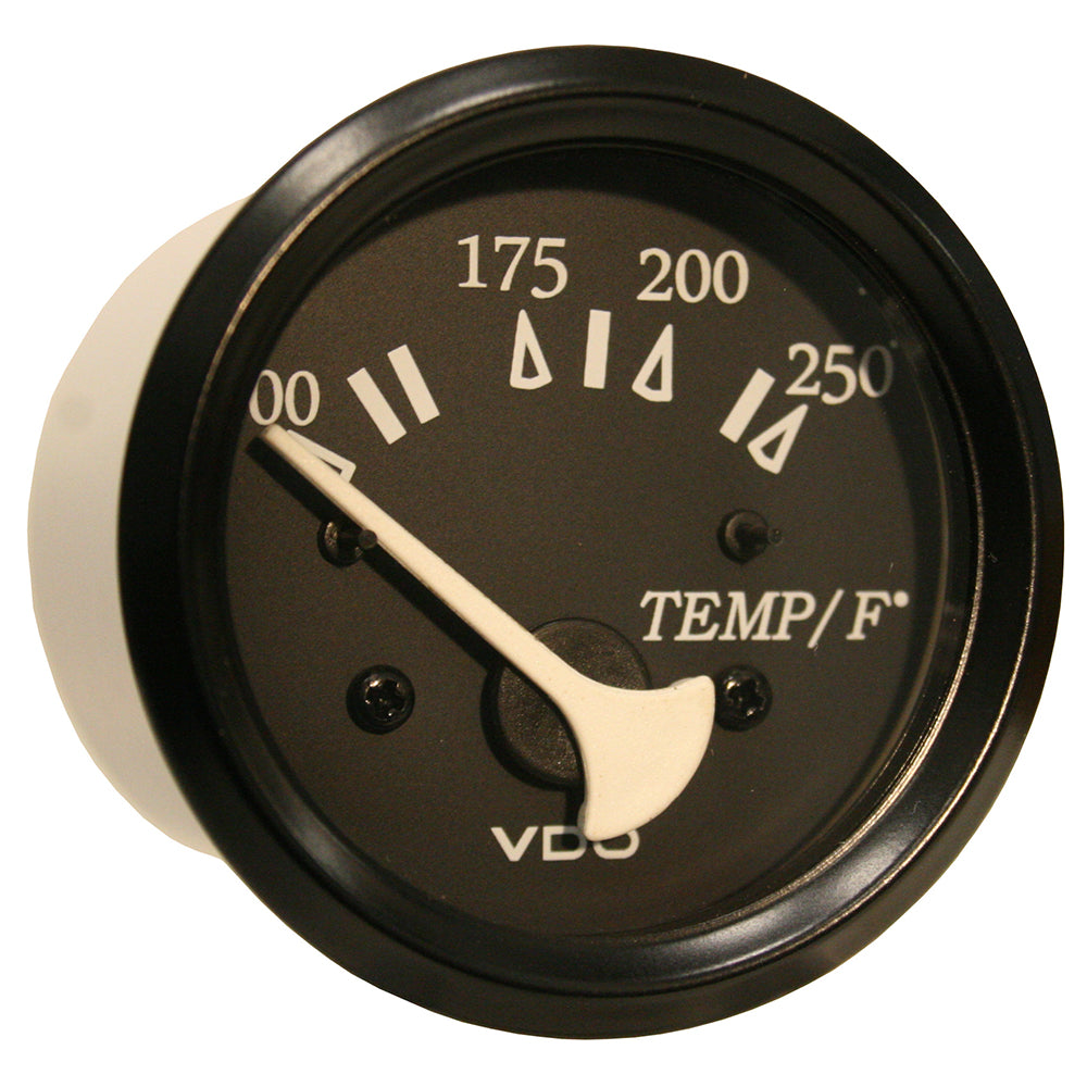 Suncoast Marine and Auto offers VDO Cockpit Marine 52mm (2-1/16") 250 F Water Temperature Gauge - Black Dial/Bezel [310-11801]