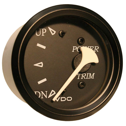 Suncoast Marine and Auto offers VDO Cockpit Marine Trim Gauge - f/Evinrude and Johnson Engines - Black Dial/Bezel [382-11804]