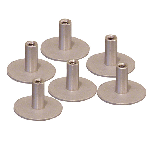 Suncoast Marine and Auto offers Weld Mount Stainless Steel Standoff 1.25" Base 1/4" x 20 Thread .75 Tall - 6-Pack [142012304]