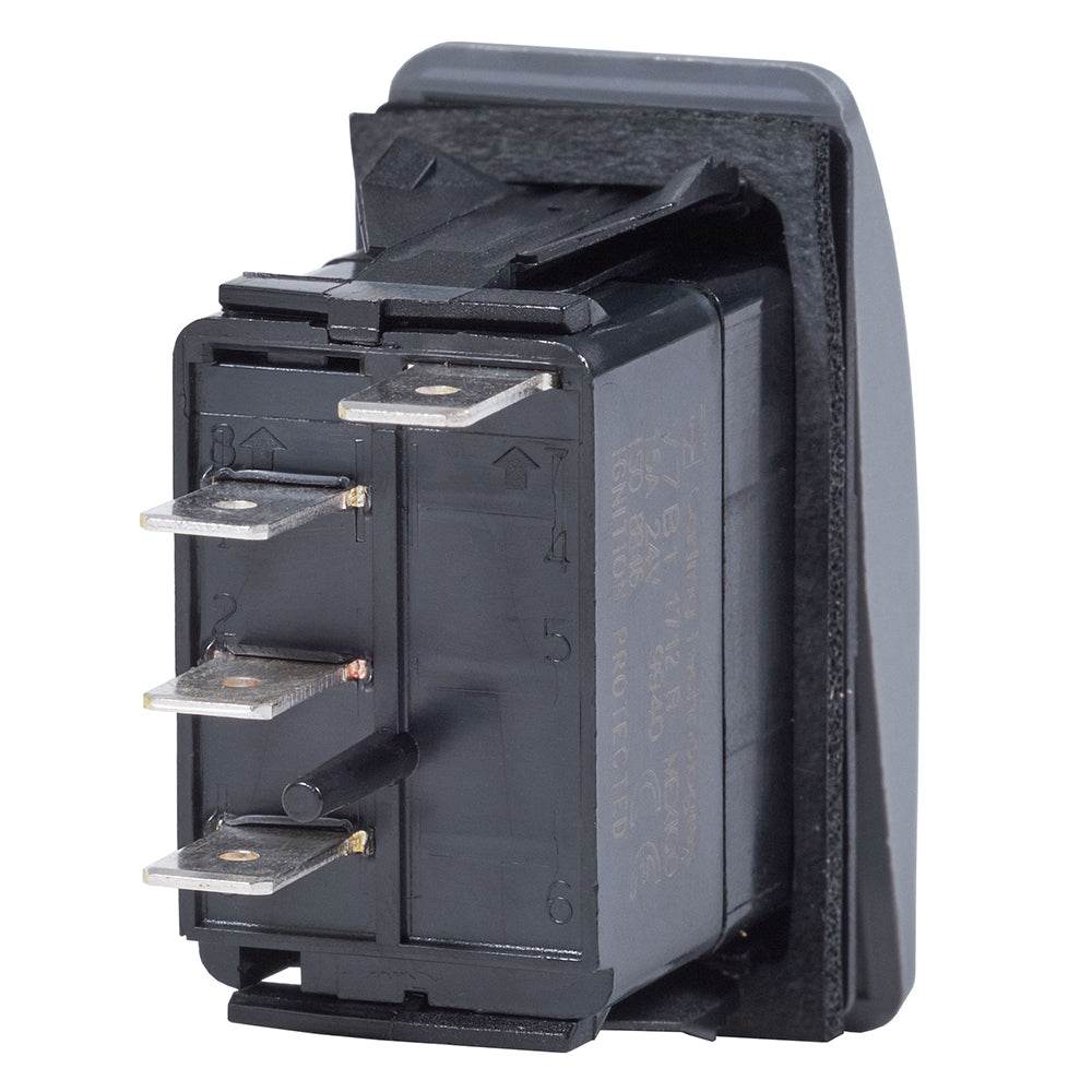 Suncoast Marine and Auto offers Blue Sea 7932 Contura II Switch SPDT Black - (ON)-OFF-ON [7932]