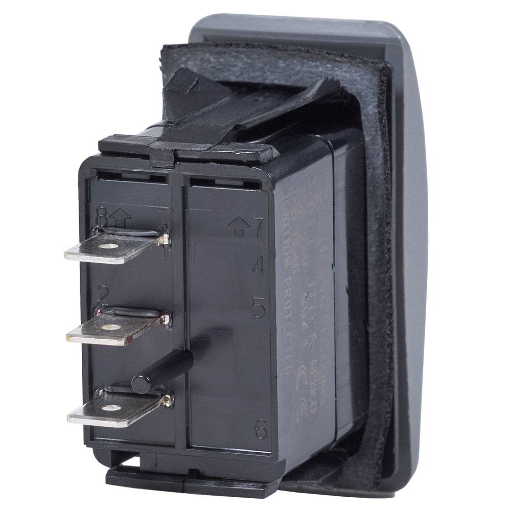 Suncoast Marine and Auto offers Blue Sea 7933 Contura II Switch SPDT Black - (ON)-OFF-(ON) [7933]