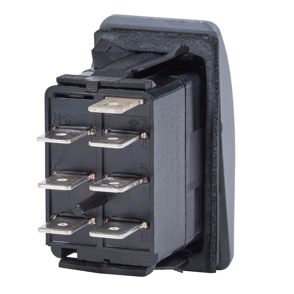 Suncoast Marine and Auto offers Blue Sea 7936 Contura II Switch DPDT Black - ON-OFF-ON [7936]