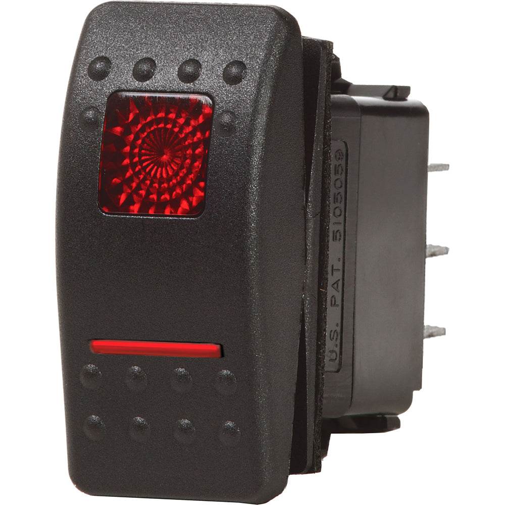 Suncoast Marine and Auto offers Blue Sea 7936 Contura II Switch DPDT Black - ON-OFF-ON [7936]