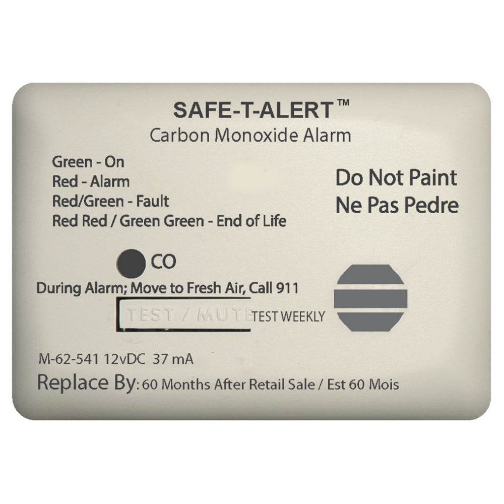 Suncoast Marine and Auto offers Safe-T-Alert 62 Series Carbon Monoxide Alarm w/Relay - 12V - 62-541-Marine-RLY-NC - Surface Mount - White [62-541-MARINE-RLY-NC]