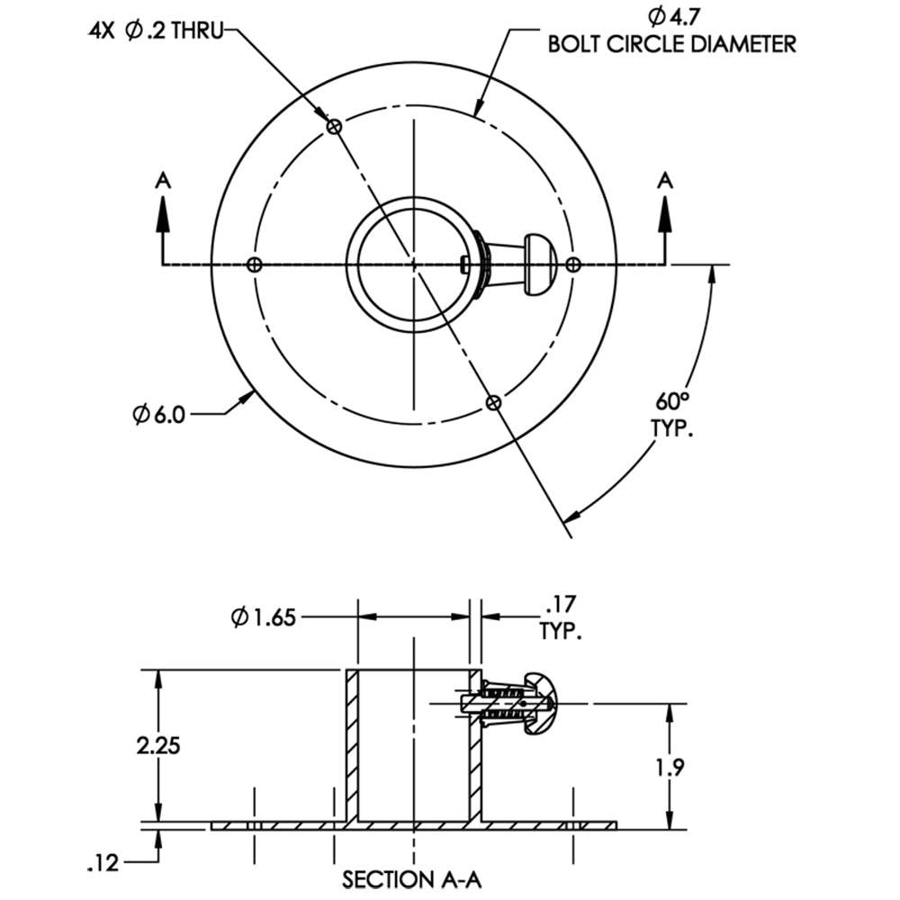 Suncoast Marine and Auto offers TACO Stainless Steel Table Base w/Locking Pin [F16-0006L]