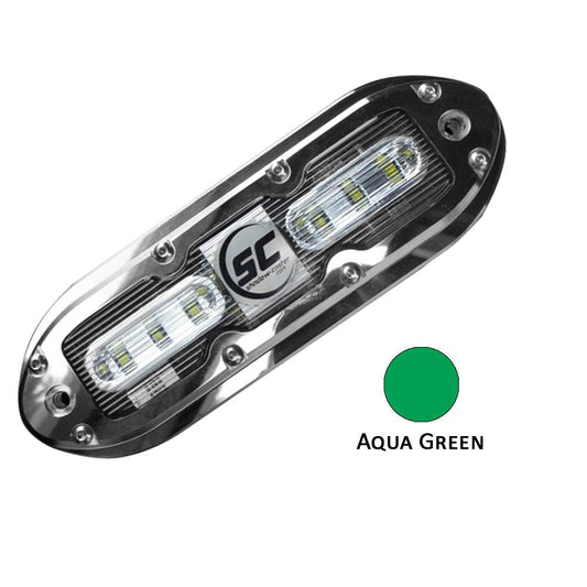 Suncoast Marine and Auto offers Shadow-Caster SCM-6 LED Underwater Light w/20' Cable - 316 SS Housing - Aqua Green [SCM-6-AG-20]