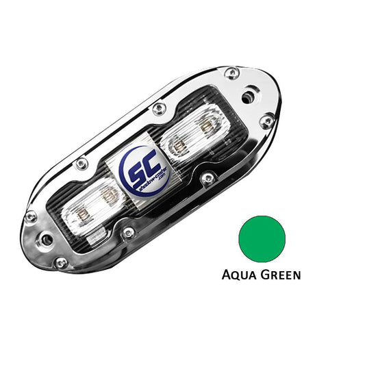 Suncoast Marine and Auto offers Shadow-Caster SCM-4 LED Underwater Light w/20' Cable - 316 SS Housing - Aqua Green [SCM-4-AG-20]