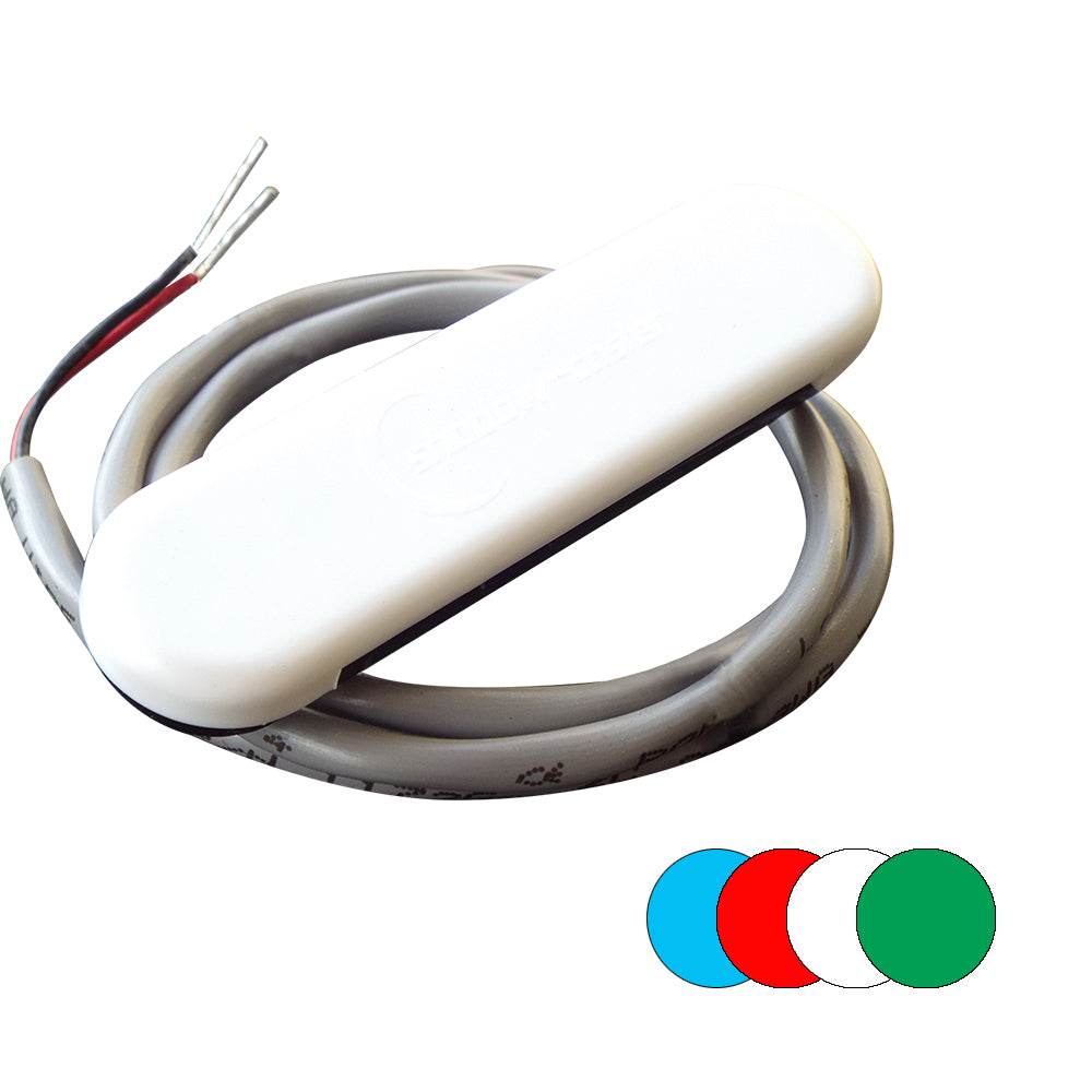 Suncoast Marine and Auto offers Shadow-Caster Courtesy Light w/2' Lead Wire - White ABS Cover - RGB Multi-Color - 4-Pack [SCM-CL-RGB-4PACK]