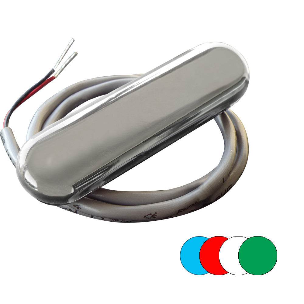 Suncoast Marine and Auto offers Shadow-Caster Courtesy Light w/2' Lead Wire - 316 SS Cover - RGB Multi-Color - 4-Pack [SCM-CL-RGB-SS-4PACK]