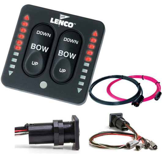 Suncoast Marine and Auto offers Lenco LED Indicator Integrated Tactile Switch Kit w/Pigtail f/Dual Actuator Systems [15171-001]