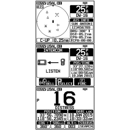 Suncoast Marine and Auto offers Standard Horizon Quantum GX6000 25W Commercial Grade Fixed Mount VHF w/NMEA 2000, Integrated AIS receiver, Speaker Mic [GX6000]