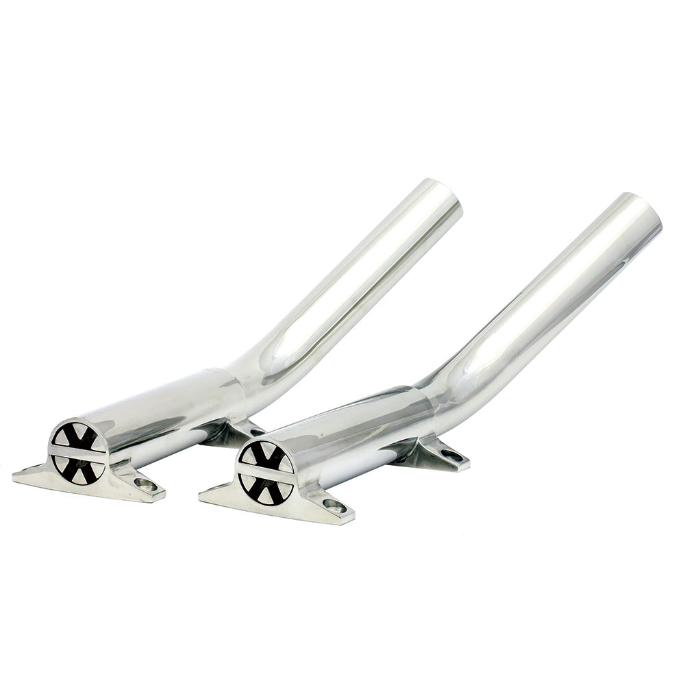 Suncoast Marine and Auto offers Tigress Side Mount Outrigger Holders - Cast 316 S.S. - 1-1/8" I.D.-Pair [88505]