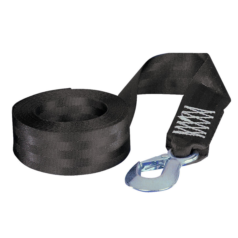 Suncoast Marine and Auto offers Fulton 2" x 20' Winch Strap w/Hook - 2,600lbs Max Load [501202]