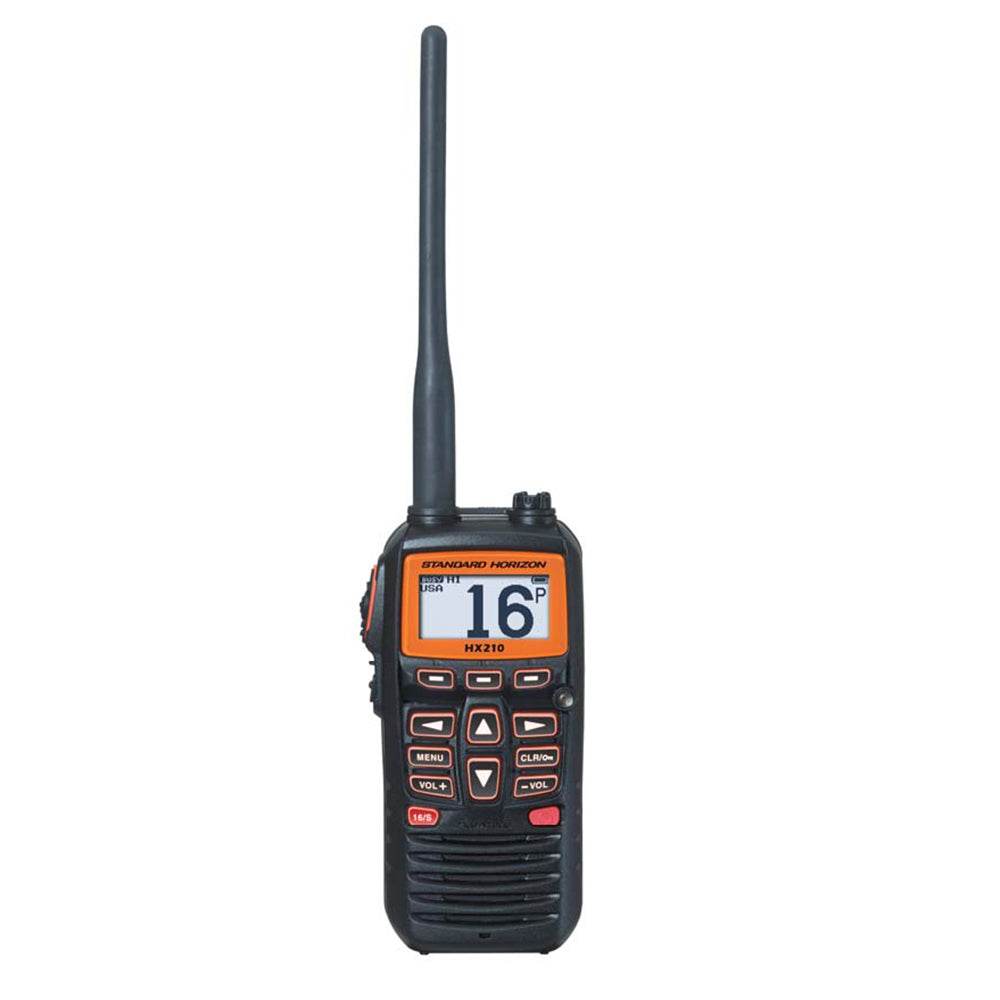 Suncoast Marine and Auto offers Standard Horizon HX210 6W Floating Handheld Marine VHF Transceiver [HX210]