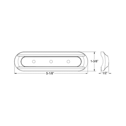 Suncoast Marine and Auto offers TACO 4-LED Deck Light - Flat Mount - White Housing [F38-8800W-1]