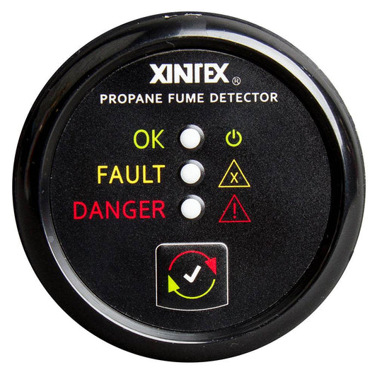 Suncoast Marine and Auto offers Fireboy-Xintex Propane Fume Detector w/Plastic Sensor - No Solenoid Valve - Black Bezel Display [P-1B-R]