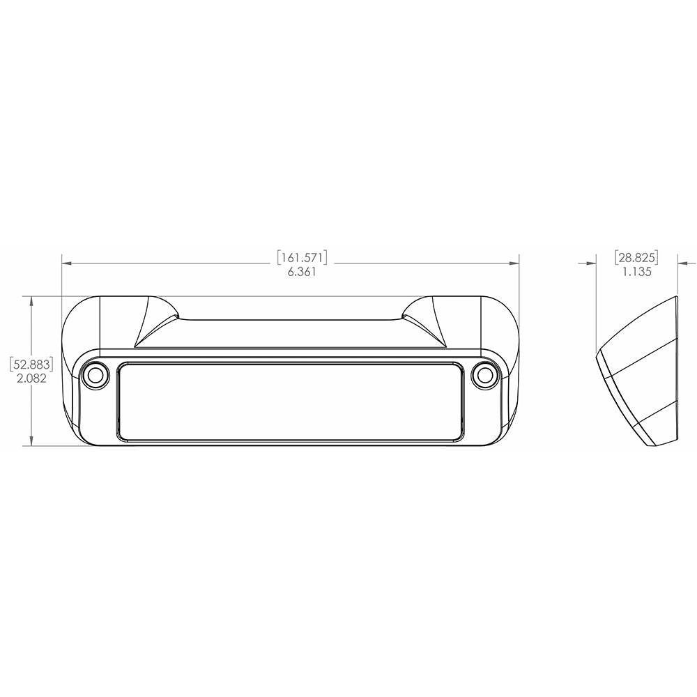 Suncoast Marine and Auto offers Lumitec Perimeter Light - White Finish - White/Red Dimming [101477]