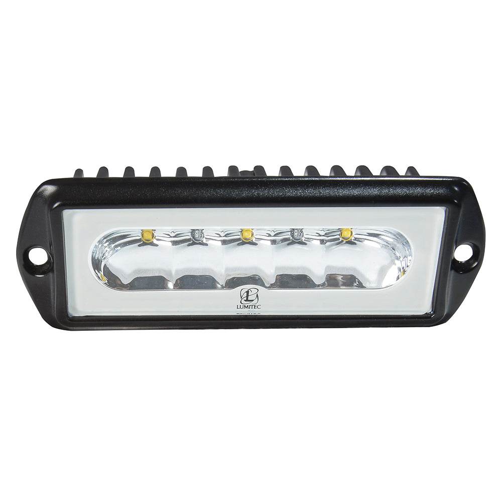 Suncoast Marine and Auto offers Lumitec Capri2 - Flush Mount LED Flood Light - Black Housing - 2-Color White/Blue Dimming [101186]