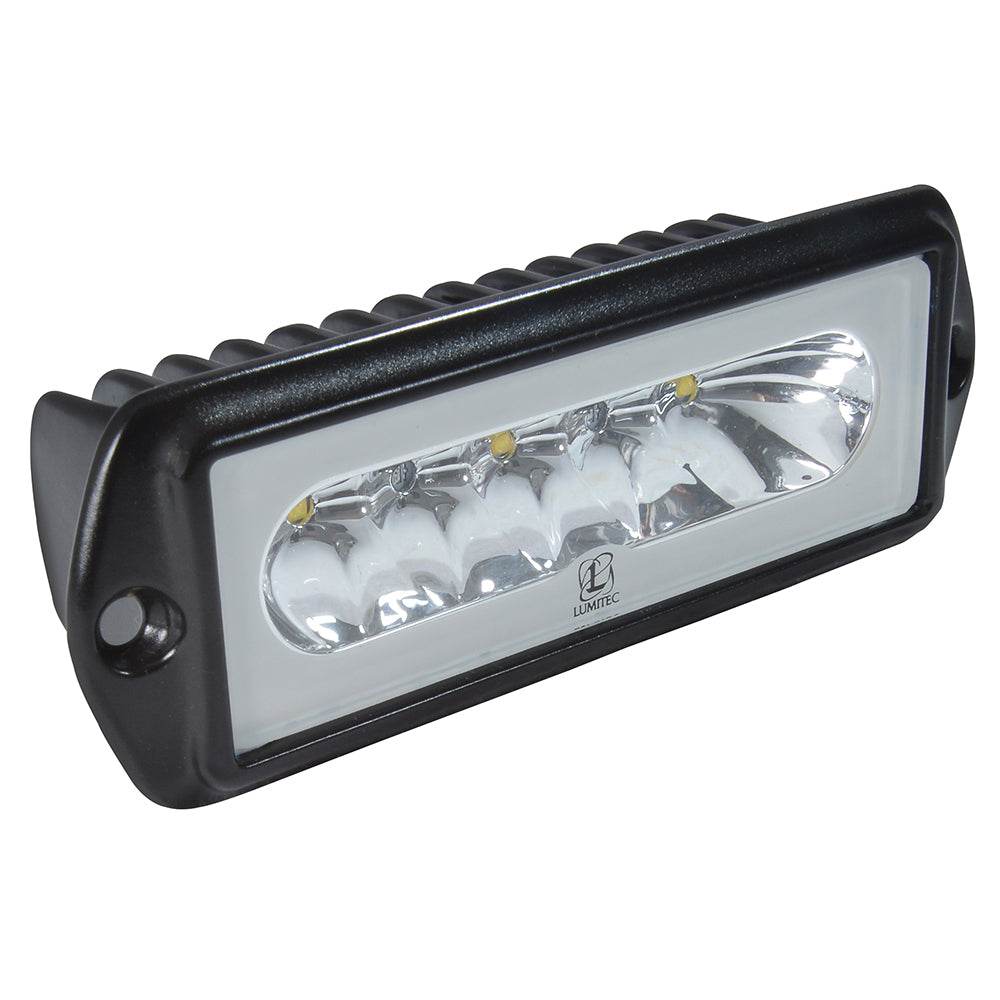 Suncoast Marine and Auto offers Lumitec Capri2 - Flush Mount LED Flood Light - Black Housing - 2-Color White/Blue Dimming [101186]