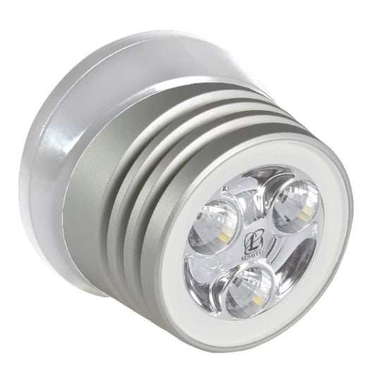 Suncoast Marine and Auto offers Lumitec Zephyr LED Spreader/Deck Light - Brushed White Base - White Non-Dimming [101325]