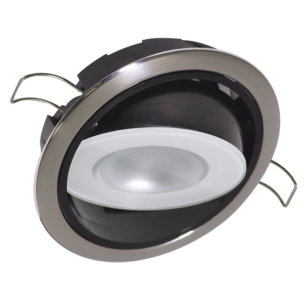 Suncoast Marine and Auto offers Lumitec Mirage Positionable Down Light - Spectrum RGBW Dimming - Polished Bezel [115117]