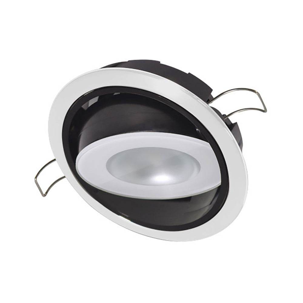 Suncoast Marine and Auto offers Lumitec Mirage Positionable Down Light - Spectrum RGBW Dimming - White Bezel [115127]