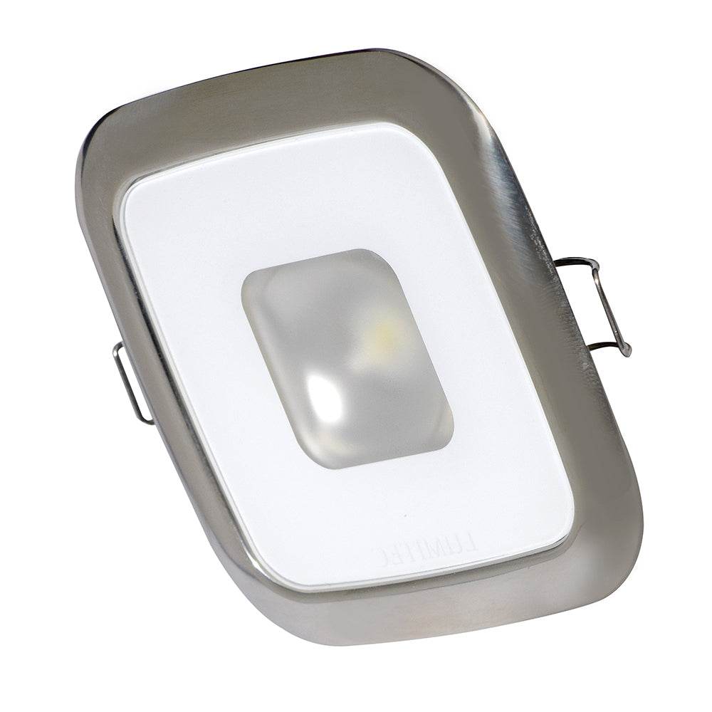 Suncoast Marine and Auto offers Lumitec Square Mirage Down Light - Spectrum RGBW Dimming - Polished Bezel [116117]