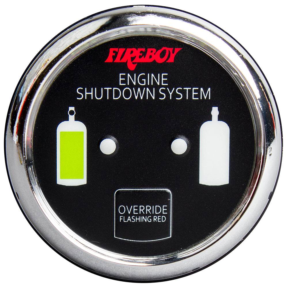 Suncoast Marine and Auto offers Fireboy-Xintex Deluxe Helm Display w/Gauge Body, LED Color Graphics f/Engine Shutdown System - Chrome Bezel Display [DU-RCH-20-R]