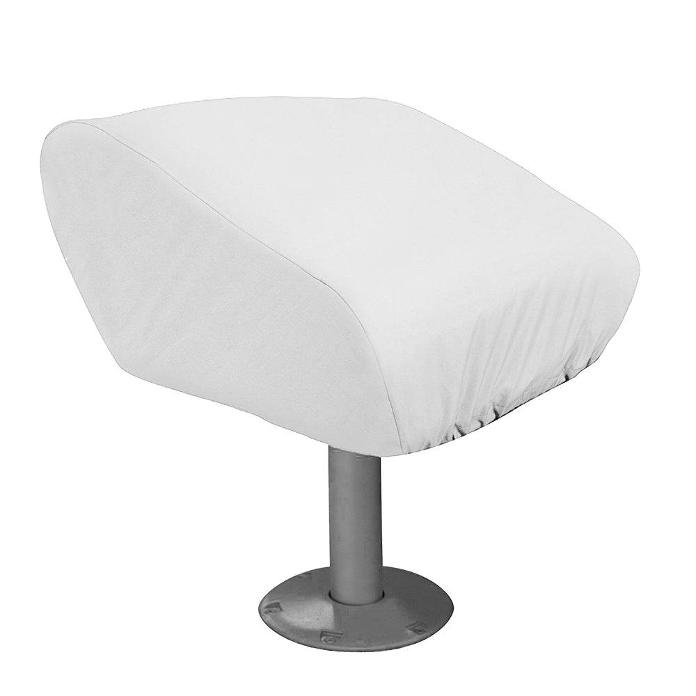 Suncoast Marine and Auto offers Taylor Made Folding Pedestal Boat Seat Cover - Vinyl White [40220]