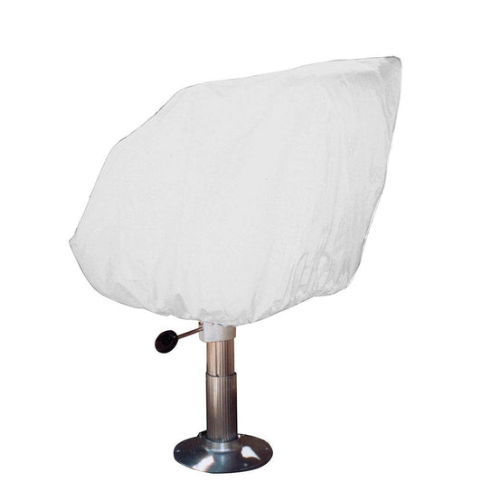 Suncoast Marine and Auto offers Taylor Made Helm/Bucket/Fixed Back Boat Seat Cover - Vinyl White [40230]