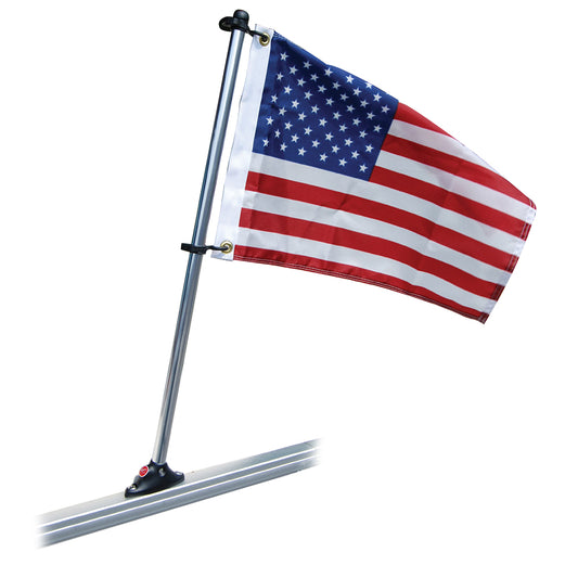 Suncoast Marine and Auto offers Taylor Made Pontoon 24" Flag Pole Mount & 12" x 18" US Flag [921]