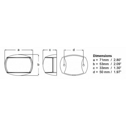 Suncoast Marine and Auto offers Hella Marine NaviLED Port & Starboard Pair - 2nm - Clear Lens/White Housing [980520911]