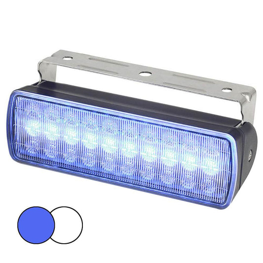 Suncoast Marine and Auto offers Hella Marine Sea Hawk XL Dual Color LED Floodlights - Blue/White LED - Black Housing [980950061]