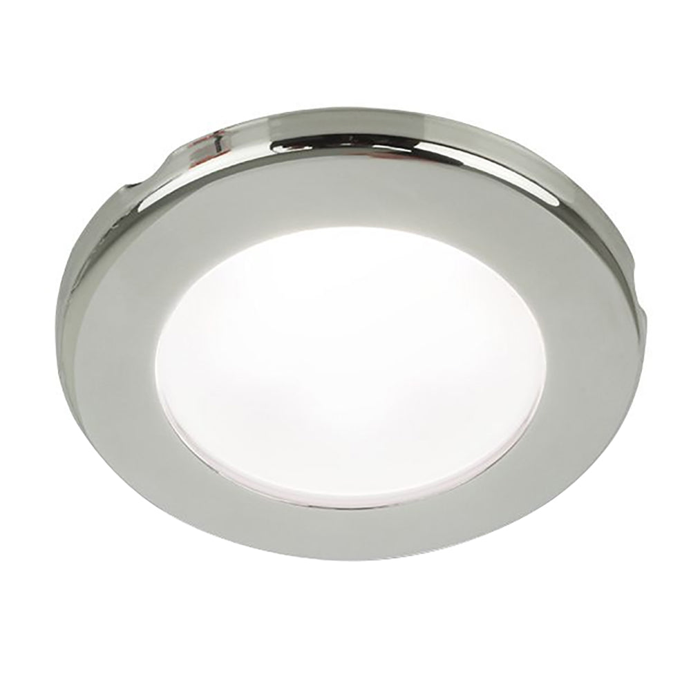 Suncoast Marine and Auto offers Hella Marine EuroLED 75 3" Round Screw Mount Down Light - White LED - Stainless Steel Rim - 12V [958110021]