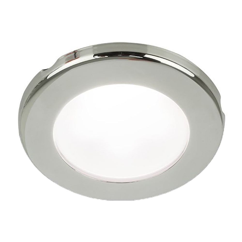 Suncoast Marine and Auto offers Hella Marine EuroLED 75 3" Round Screw Mount Down Light - White LED - Stainless Steel Rim - 24V [958110121]