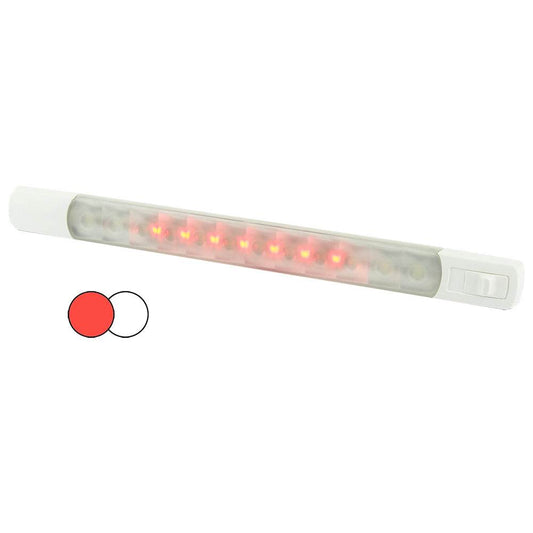 Suncoast Marine and Auto offers Hella Marine Surface Strip Light w/Switch - White/Red LEDs - 12V [958121001]