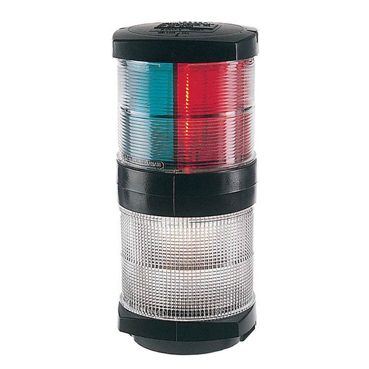 Suncoast Marine and Auto offers Hella Marine Tri-Color Navigation Light/Anchor Navigation Lamp- Incandescent - 2nm - Black Housing - 12V [002984601]