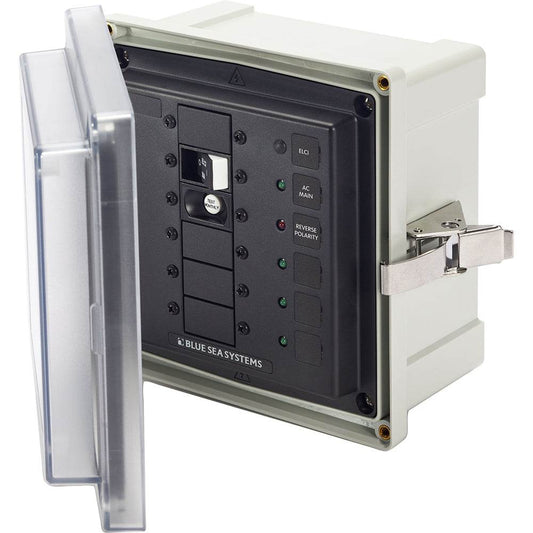 Suncoast Marine and Auto offers Blue Sea 3116 - SMS Panel Enclosure w/ELCI (30A) and 3 Blanks - 120V [3116]