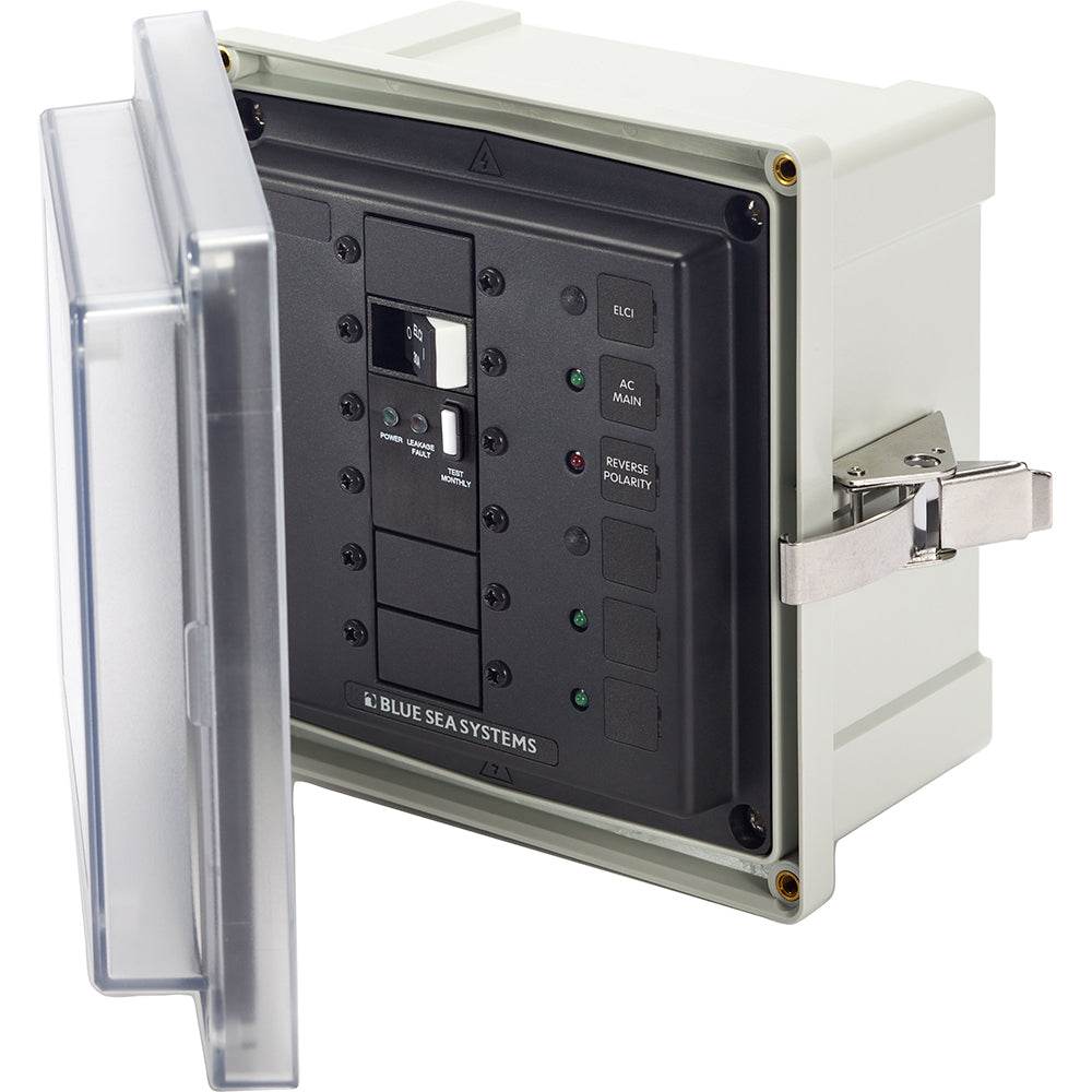 Suncoast Marine and Auto offers Blue Sea 3118 - SMS Panel Enclosure w/ELCI (50A) and 2 Blanks - 120V AC [3118]