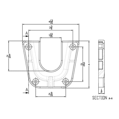 Suncoast Marine and Auto offers TACO Stainless Steel Mounting Bracket f/Side Mount Table Pedestal [F16-0080]