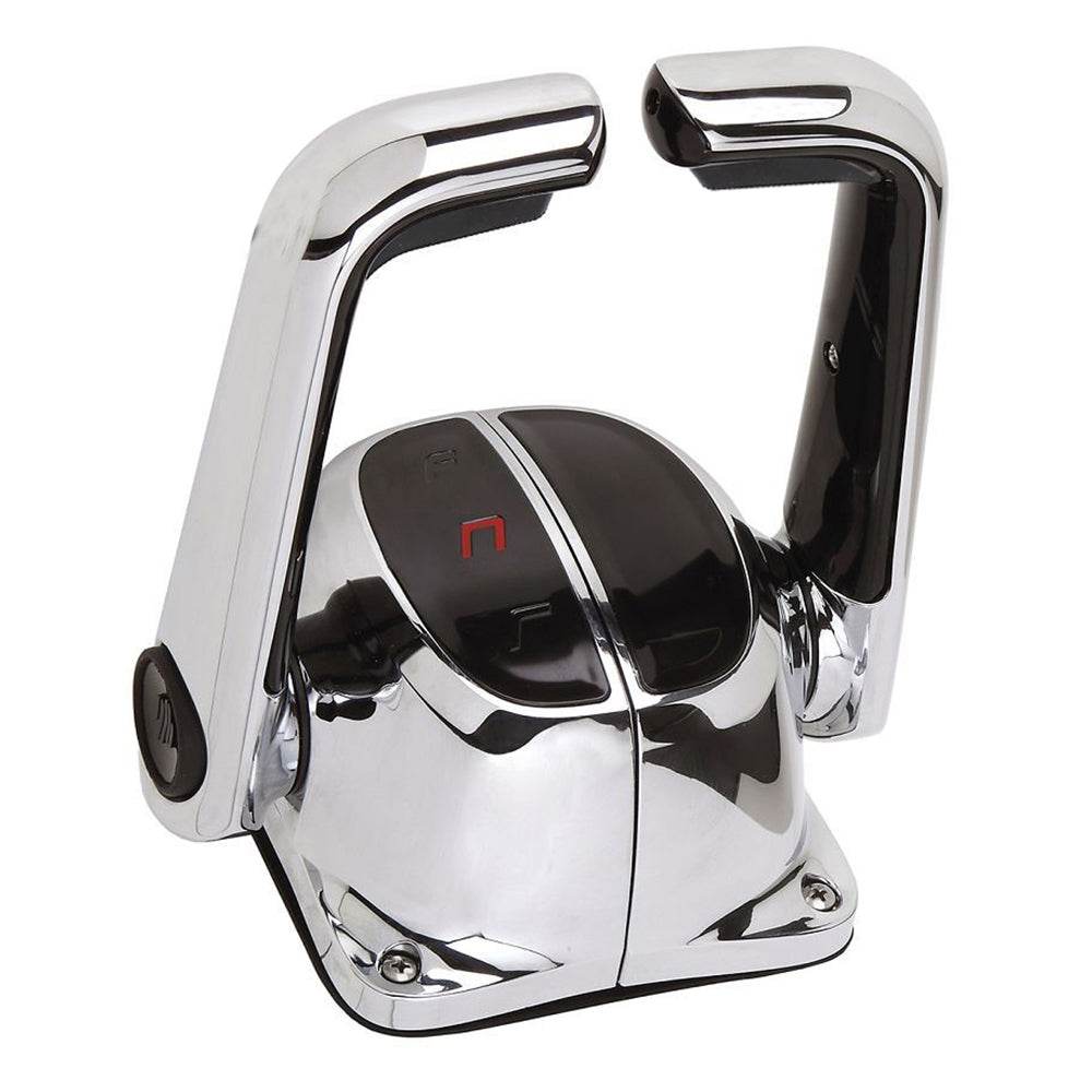 Suncoast Marine and Auto offers UflexTwin Lever Top Mount Control w/Neutral Lock - No Trim Switch - Chrome [B502CH/L]