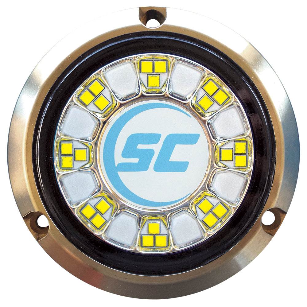 Suncoast Marine and Auto offers Shadow-Caster SCR-24 Bronze Underwater Light - 24 LEDs - Bimini Blue/Great White [SCR-24-BW-BZ-10]