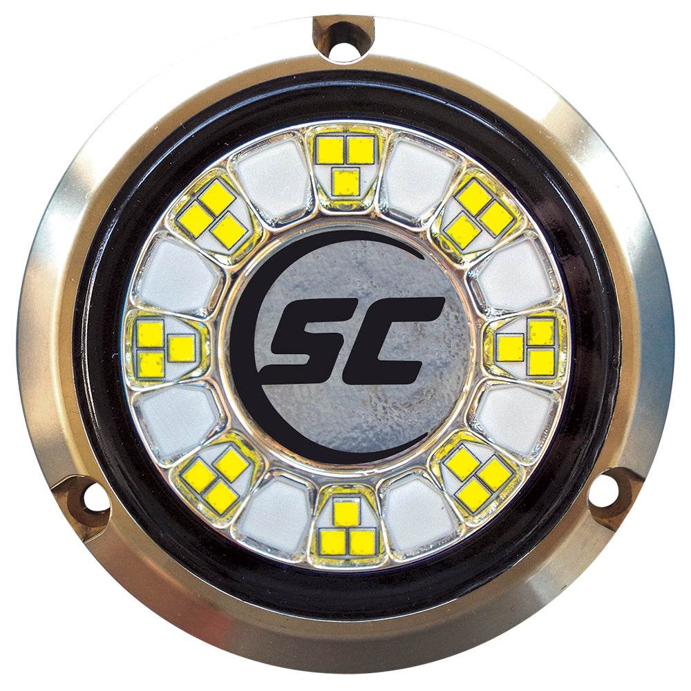 Suncoast Marine and Auto offers Shadow-Caster SCR-24 Bronze Underwater Light - 24 LEDs - Great White [SCR-24-GW-BZ-10]