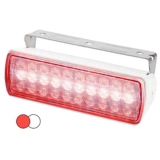 Suncoast Marine and Auto offers Hella Marine Sea Hawk XL Dual Color LED Floodlights - Red/White LED - White Housing [980950051]