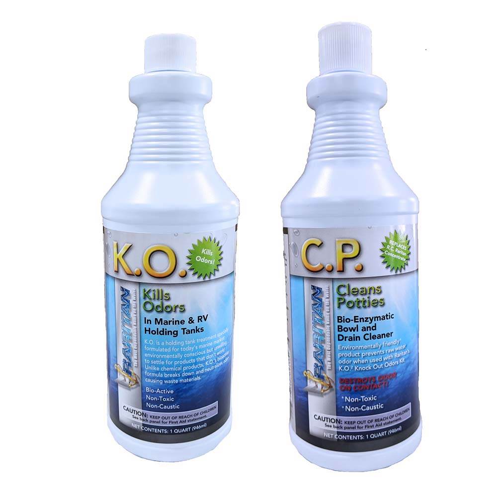 Suncoast Marine and Auto offers Raritan Potty Pack w/K.O. Kills Odors C.P. Cleans Potties - 1 of Each - 32oz Bottles [1PPOT]