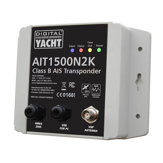 Suncoast Marine and Auto offers Digital Yacht AIT1500 NMEA2000 Class B AIS [ZDIGAIT1500N2K]