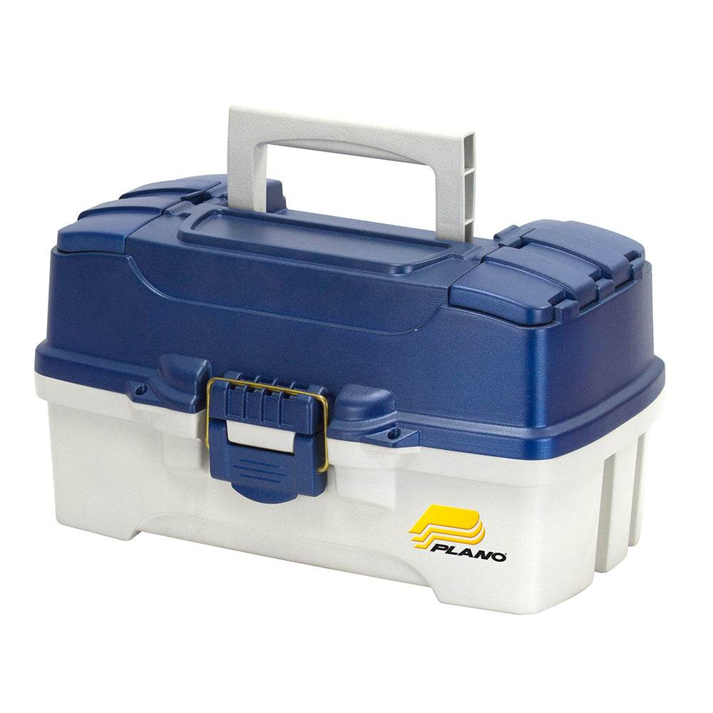 Suncoast Marine and Auto offers Plano 2-Tray Tackle Box w/Duel Top Access - Blue Metallic/Off White [620206]