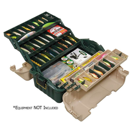 Suncoast Marine and Auto offers Plano Hip Roof Tackle Box w/6-Trays - Green/Sandstone [861600]