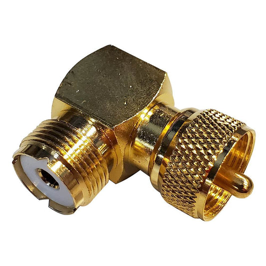 Suncoast Marine and Auto offers Shakespeare Right Angle Connector - PL-259 to SO-239 Adapter [RA-259-239-G]